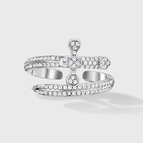 WOMEN SWORD RING (SILVER)