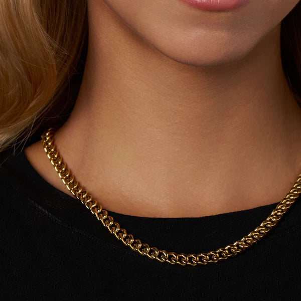 WOMEN'S CUBAN CHAIN (GOLD) - 5MM