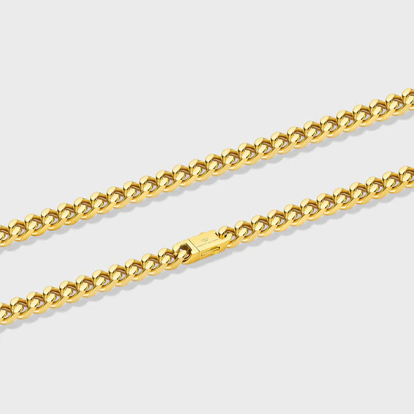 WOMEN'S CUBAN CHAIN (GOLD) - 8MM