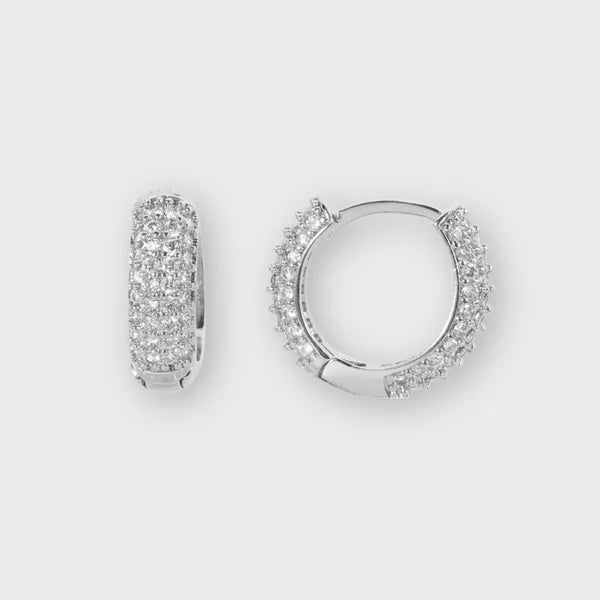 WOMEN ETERNITY EARRINGS (SILVER)