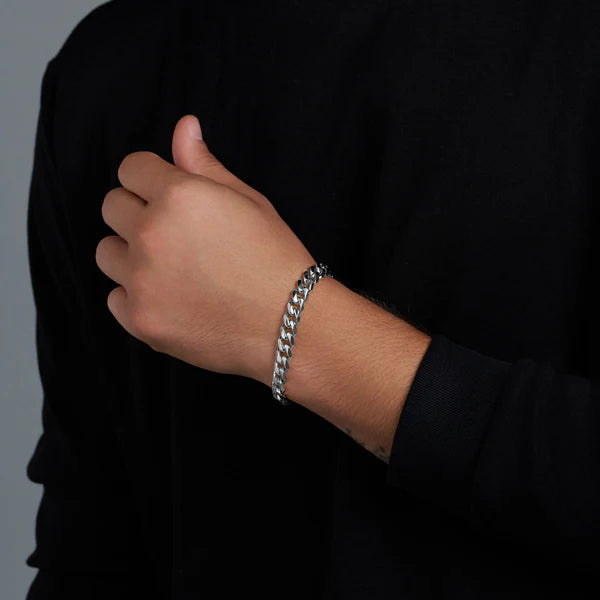 CUBAN LINK BRACELET (SILVER) - 10MM