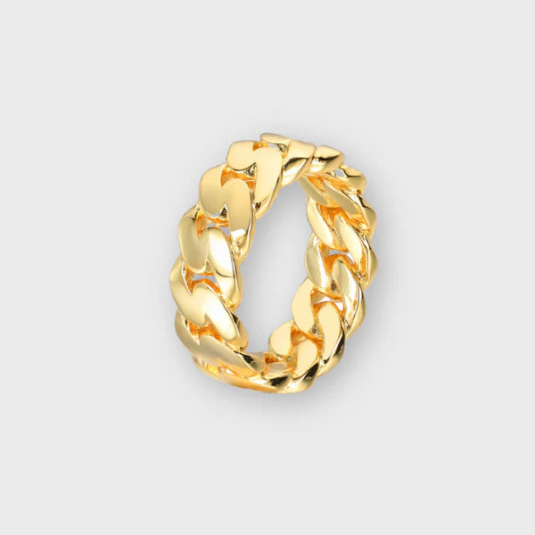 WOMEN CUBAN RING (GOLD)