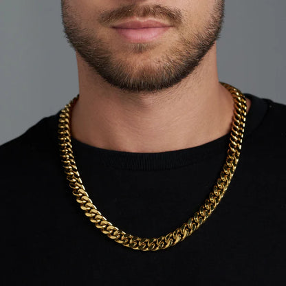 CUBAN LINK CHAIN (GOLD) - 12MM