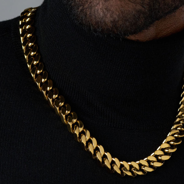 CUBAN LINK CHAIN (GOLD) - 16MM