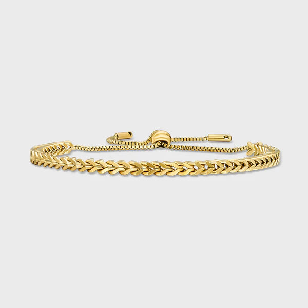 WOMEN'S FRANCO BRACELET (GOLD) - 3MM