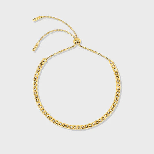 WOMEN'S FRANCO BRACELET (GOLD) - 3MM