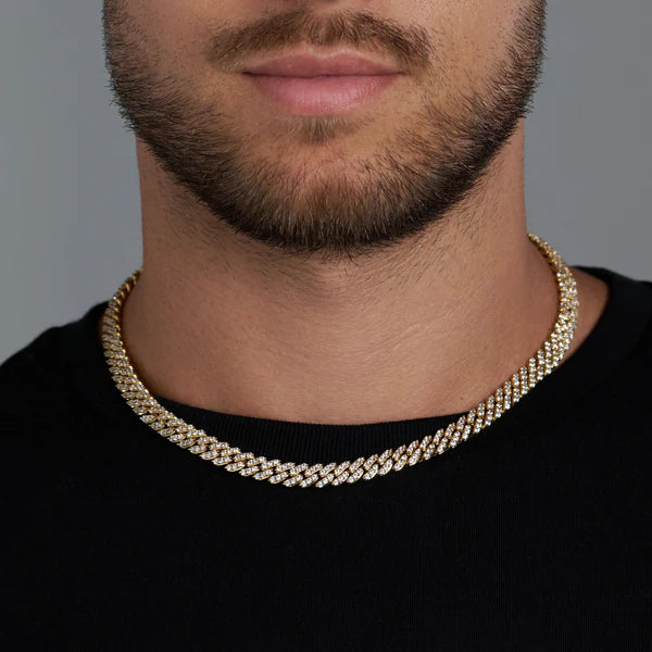 ICED CUBAN CHAIN (GOLD) - 8MM