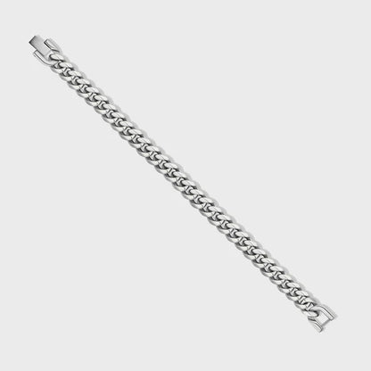 CUBAN LINK BRACELET (SILVER) - 8MM