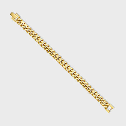 CUBAN LINK BRACELET (GOLD) - 8MM