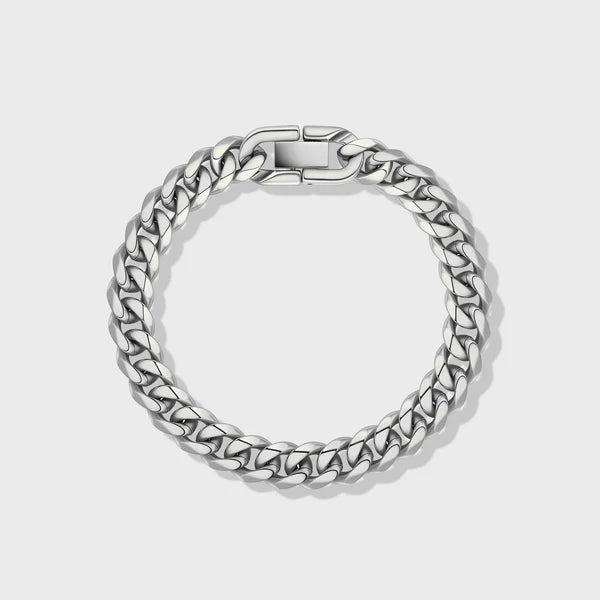 CUBAN LINK BRACELET (SILVER) - 10MM