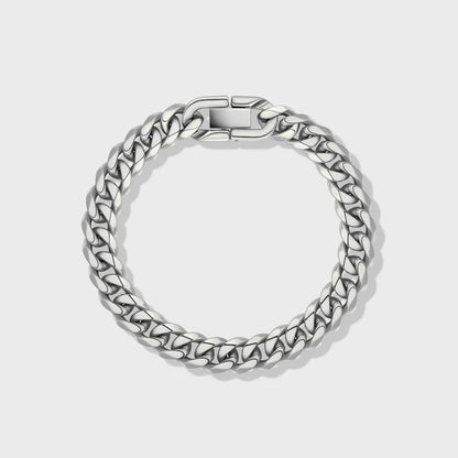 CUBAN LINK BRACELET (SILVER) - 8MM