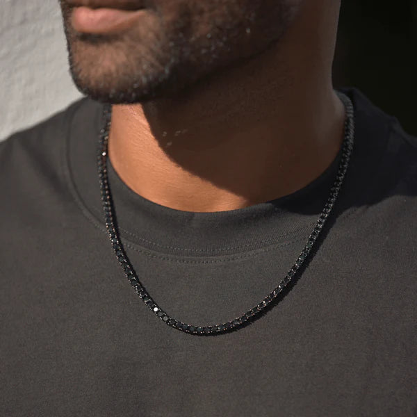 TENNIS CHAIN (BLACK) - 4MM