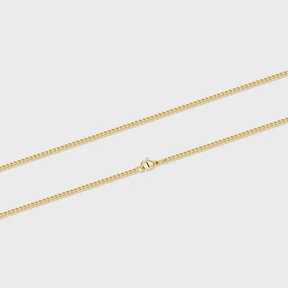 WOMEN'S MICRO CUBAN CHAIN (GOLD)