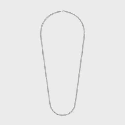 WOMEN'S MICRO CUBAN CHAIN (SILVER)