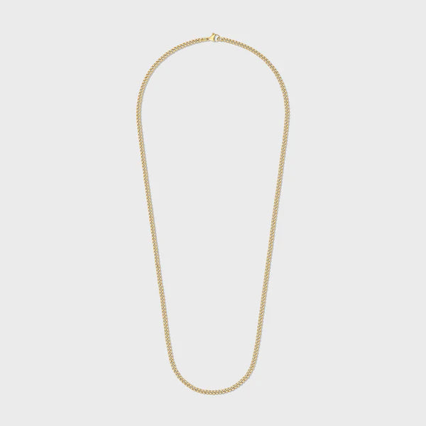 WOMEN'S MICRO CUBAN CHAIN (GOLD)