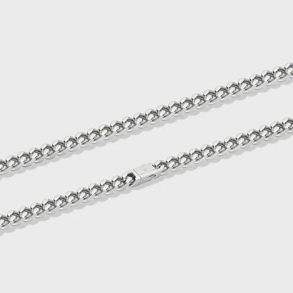 WOMEN'S CUBAN CHAIN (SILVER) - 8MM