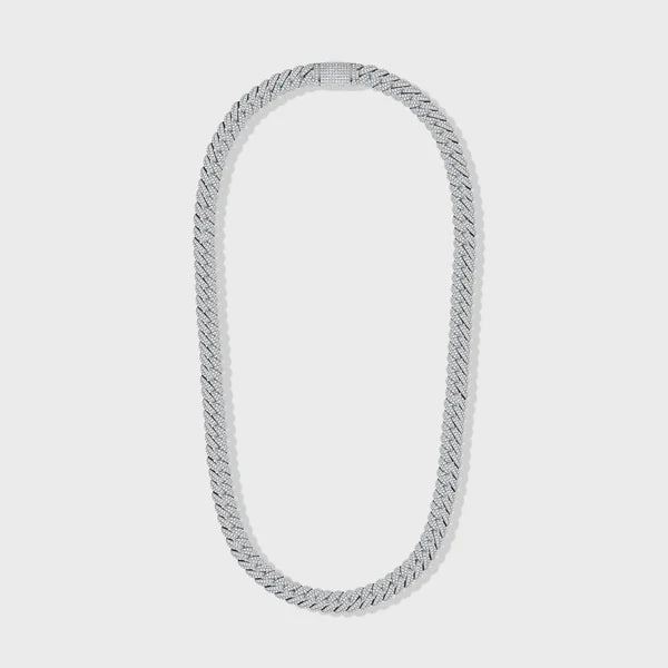 ICED CUBAN CHAIN (SILVER) - 10MM