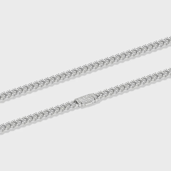 ICED CUBAN CHAIN (SILVER) - 8MM