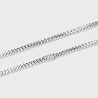 ICED CUBAN CHAIN (SILVER) - 8MM