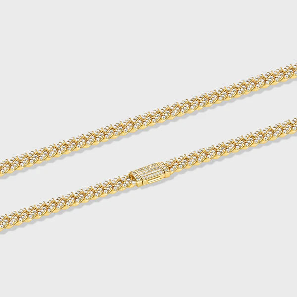 ICED CUBAN CHAIN (GOLD) - 8MM