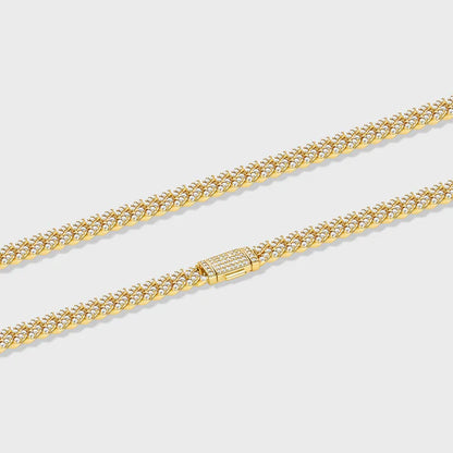 ICED CUBAN CHAIN (GOLD) - 8MM