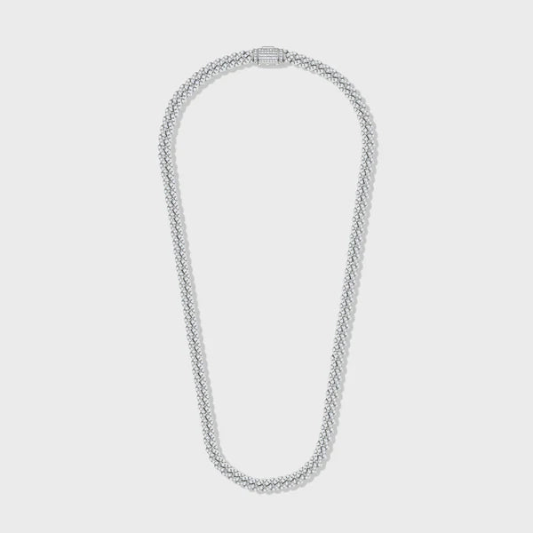 ICED CUBAN CHAIN (SILVER) - 8MM