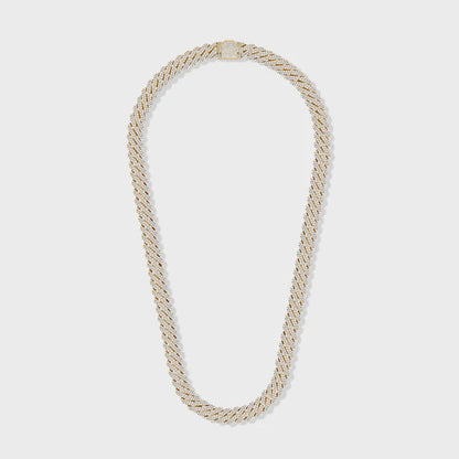 ICED PRONG CUBAN CHAIN (GOLD) - 10MM