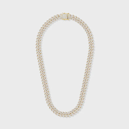 ICED PRONG CUBAN CHAIN (GOLD) - 12MM