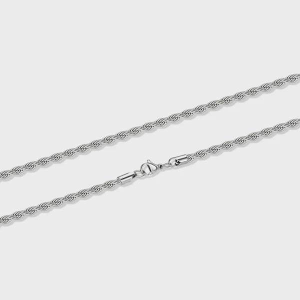 ROPE CHAIN (SILVER) - 4MM