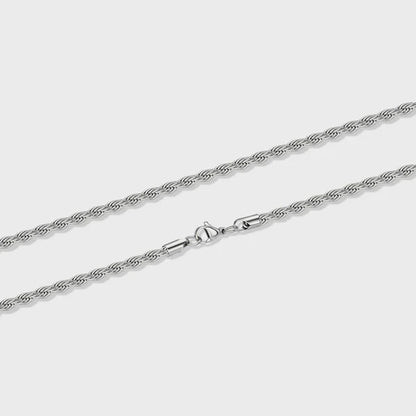 ROPE CHAIN (SILVER) - 4MM