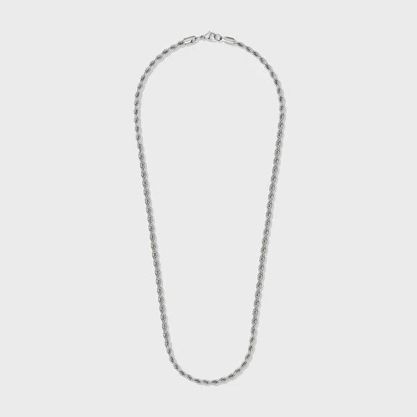 WOMEN'S ROPE CHAIN (SILVER) - 4MM