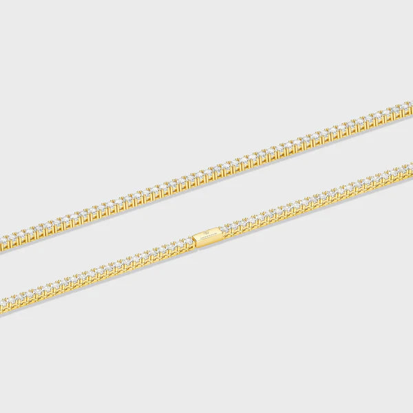 WOMEN'S TENNIS CHAIN (GOLD) - 3MM