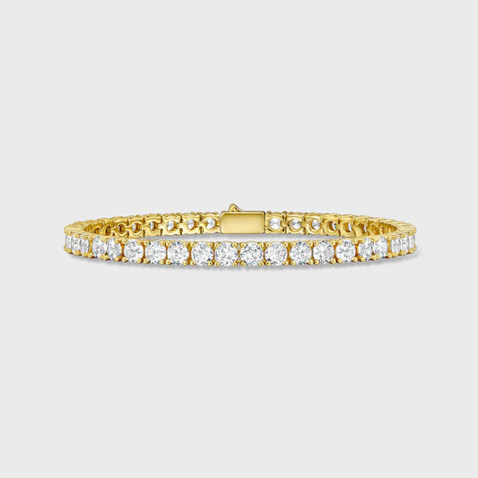 WOMEN'S TENNIS BRACELET (GOLD) - 5MM