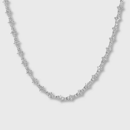 HONEYCOMB TENNIS CHAIN (SILVER) - 6.5MM