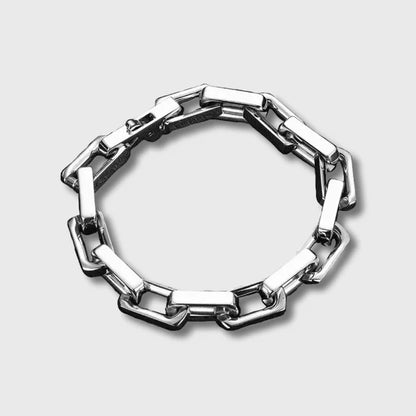 BOXED ANCHOR BRACELET (SILVER) - 10MM