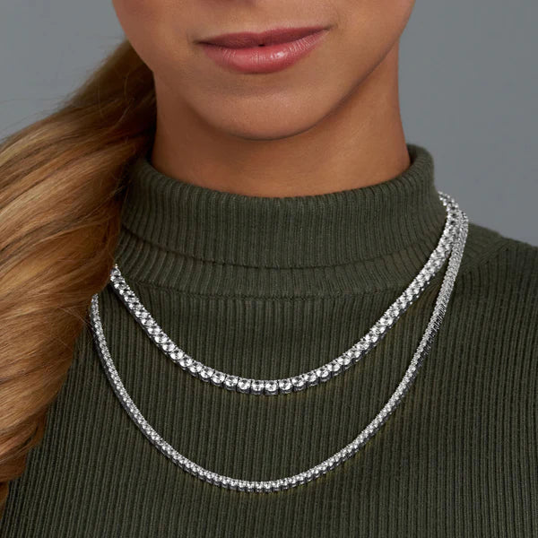 WOMEN'S TENNIS CHAIN (SILVER) - 3MM