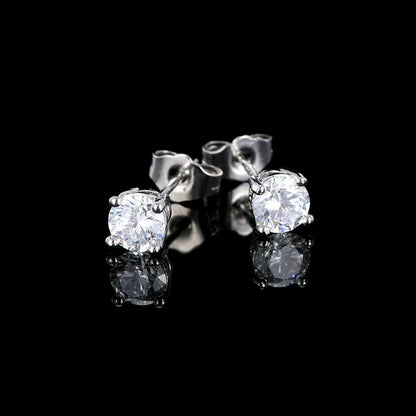 WOMEN CLASSIC STUD EARRINGS (SILVER)