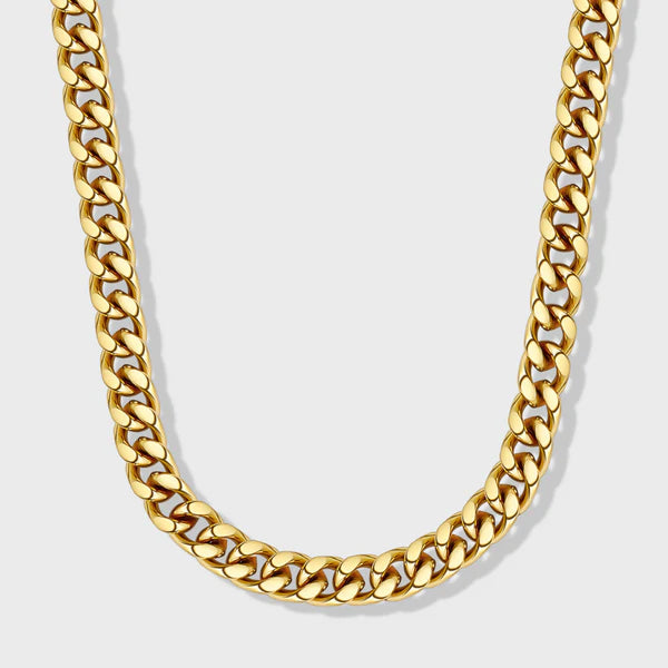 WOMEN'S CUBAN CHAIN (GOLD) - 8MM