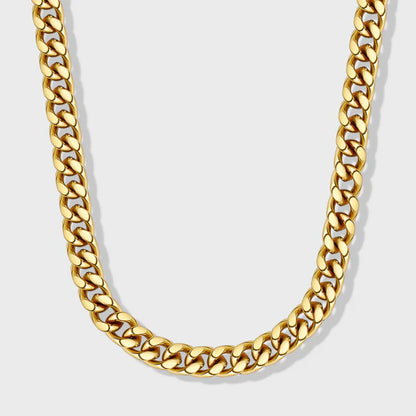 WOMEN'S CUBAN CHAIN (GOLD) - 8MM