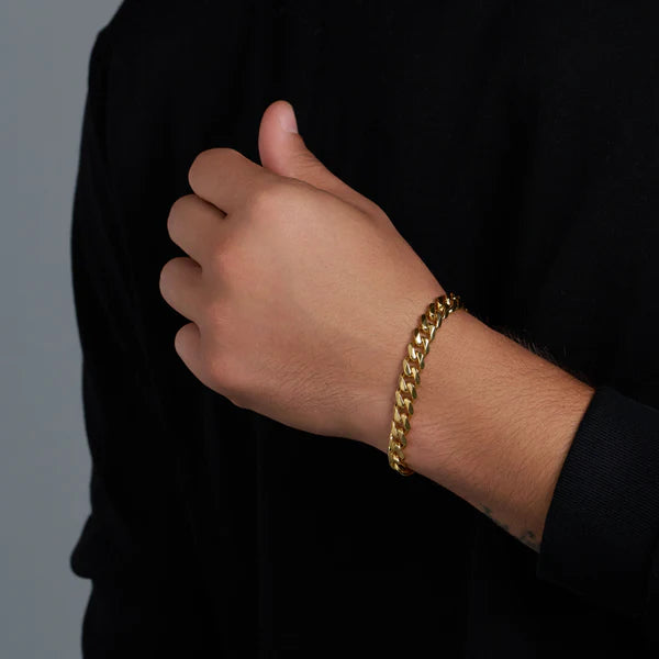 CUBAN LINK BRACELET (GOLD) - 8MM