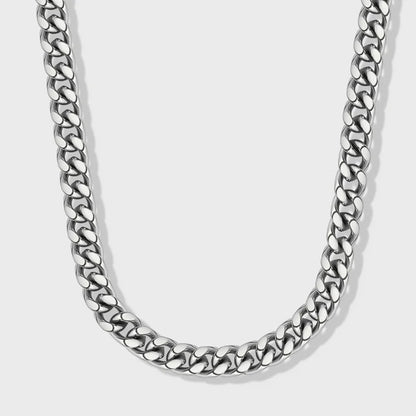 CUBAN LINK CHAIN (SILVER) - 8MM