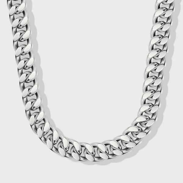 CUBAN LINK CHAIN (SILVER) - 12MM