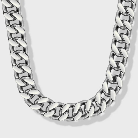 CUBAN LINK CHAIN (SILVER) - 16MM