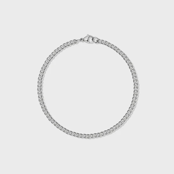 WOMEN'S MICRO CUBAN BRACELET (SILVER)