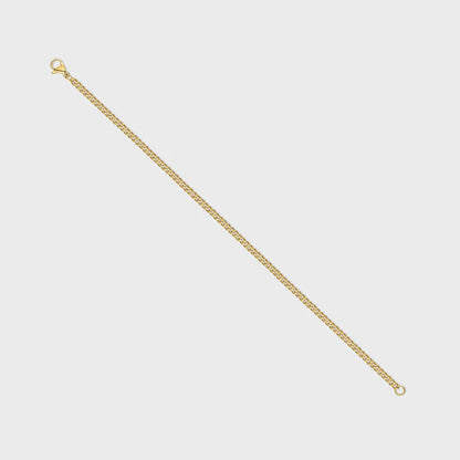 WOMEN'S MICRO CUBAN BRACELET (GOLD)