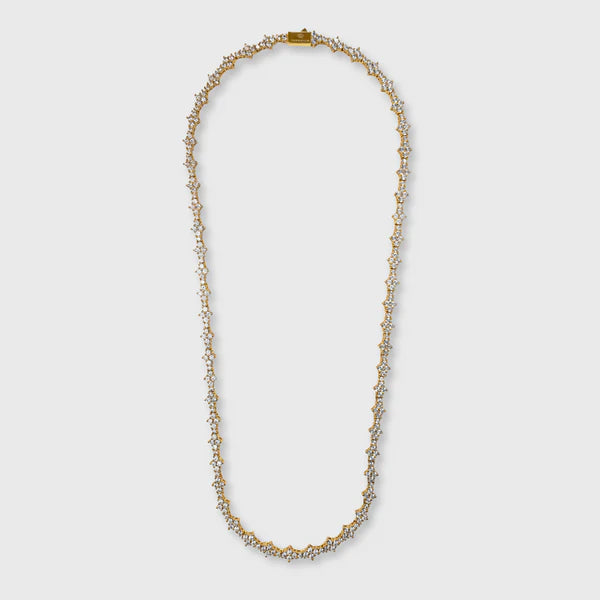 HONEYCOMB TENNIS CHAIN (GOLD) - 6.5MM