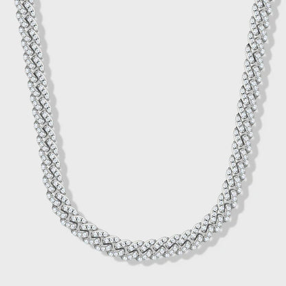 ICED CUBAN CHAIN (SILVER) - 8MM