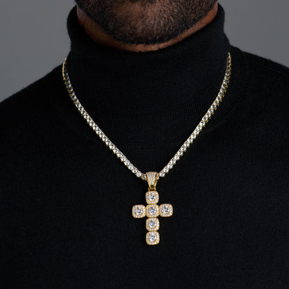 RADIANT CROSS PENDANT (GOLD)