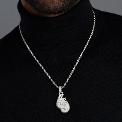 BOXING GLOVES PENDANT (SILVER)