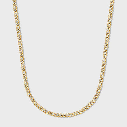 WOMEN'S MICRO CUBAN CHAIN (GOLD)